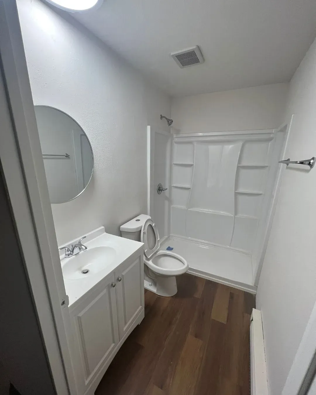 Backyard upgrade with an elegant dining area and overhead lighting