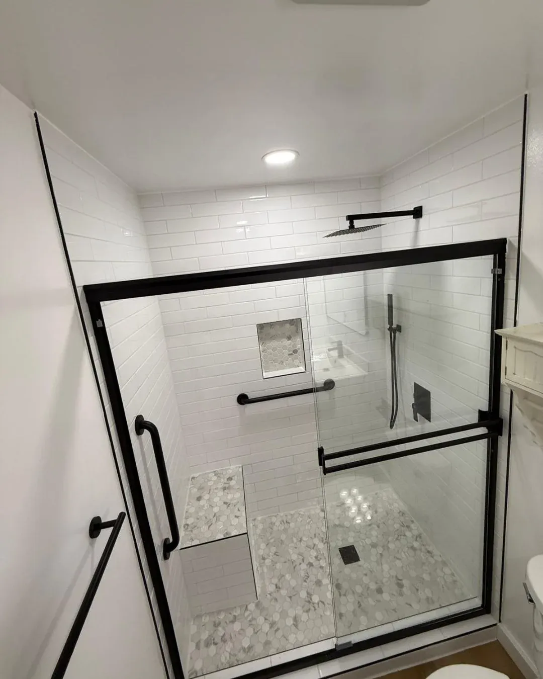 Backyard upgrade with an elegant dining area and overhead lighting