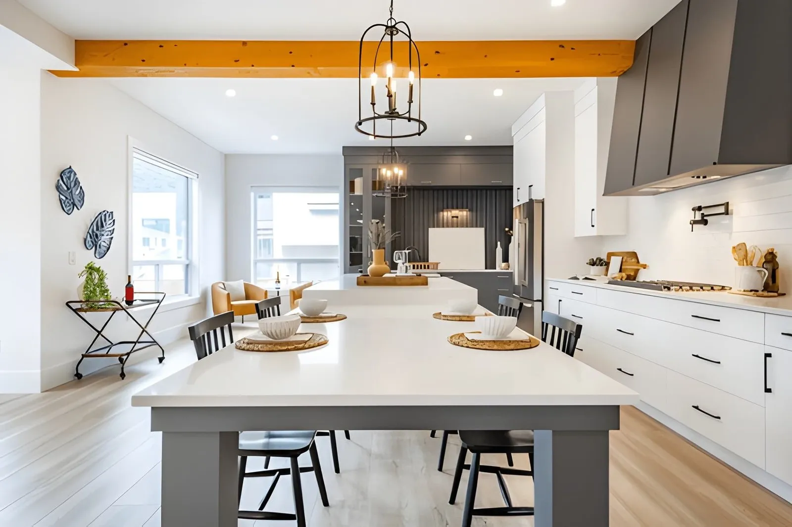 Kitchen Remodeling project showcasing an open-concept kitchen with upgraded finishes